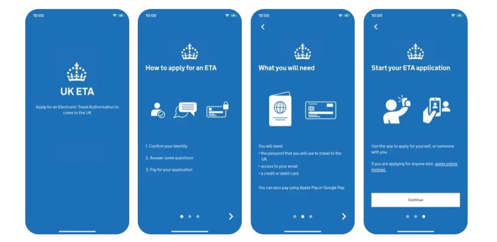 Vista UK ETA app