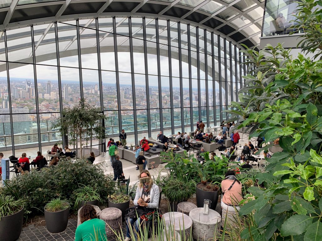 Jardín en el Sky Garden en Londres