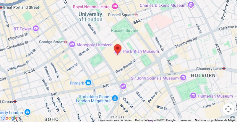 Mapa de Localización del British Museum