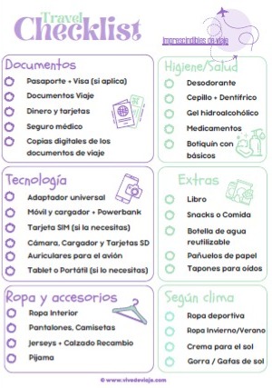 Travel Checklist Gratuito