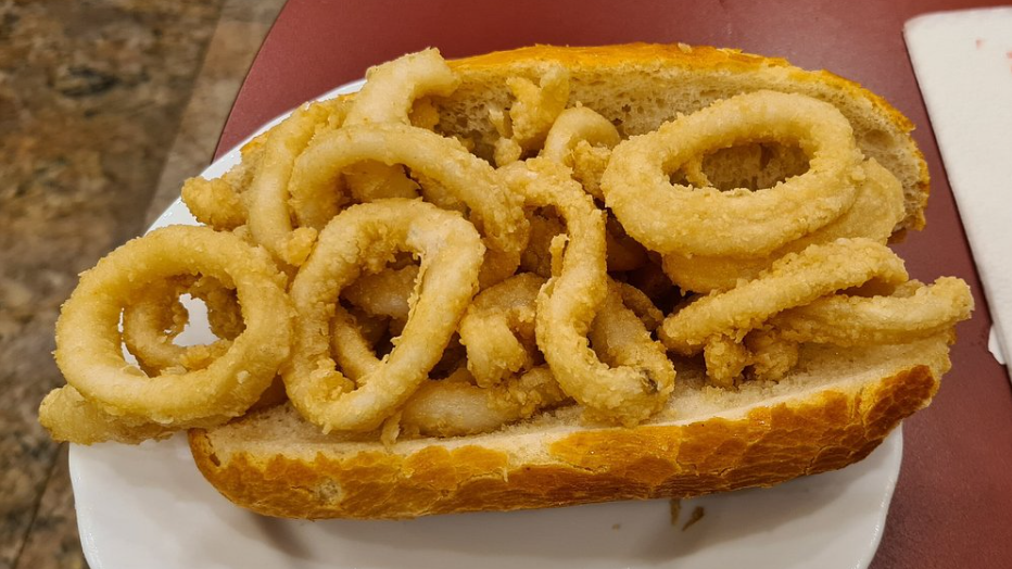 Bocata de Calamares en La Campana, para comer barato en Madrid
